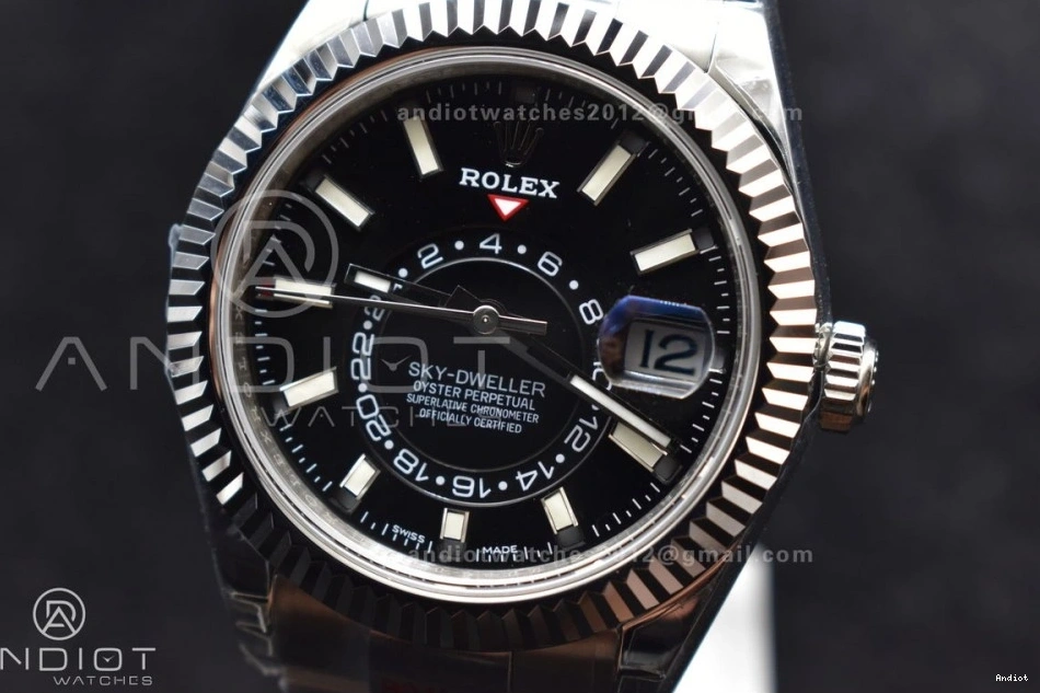 on SS A23J Black SS Oyster Edition Dial Skydweller Best Noob Bracelet 0515